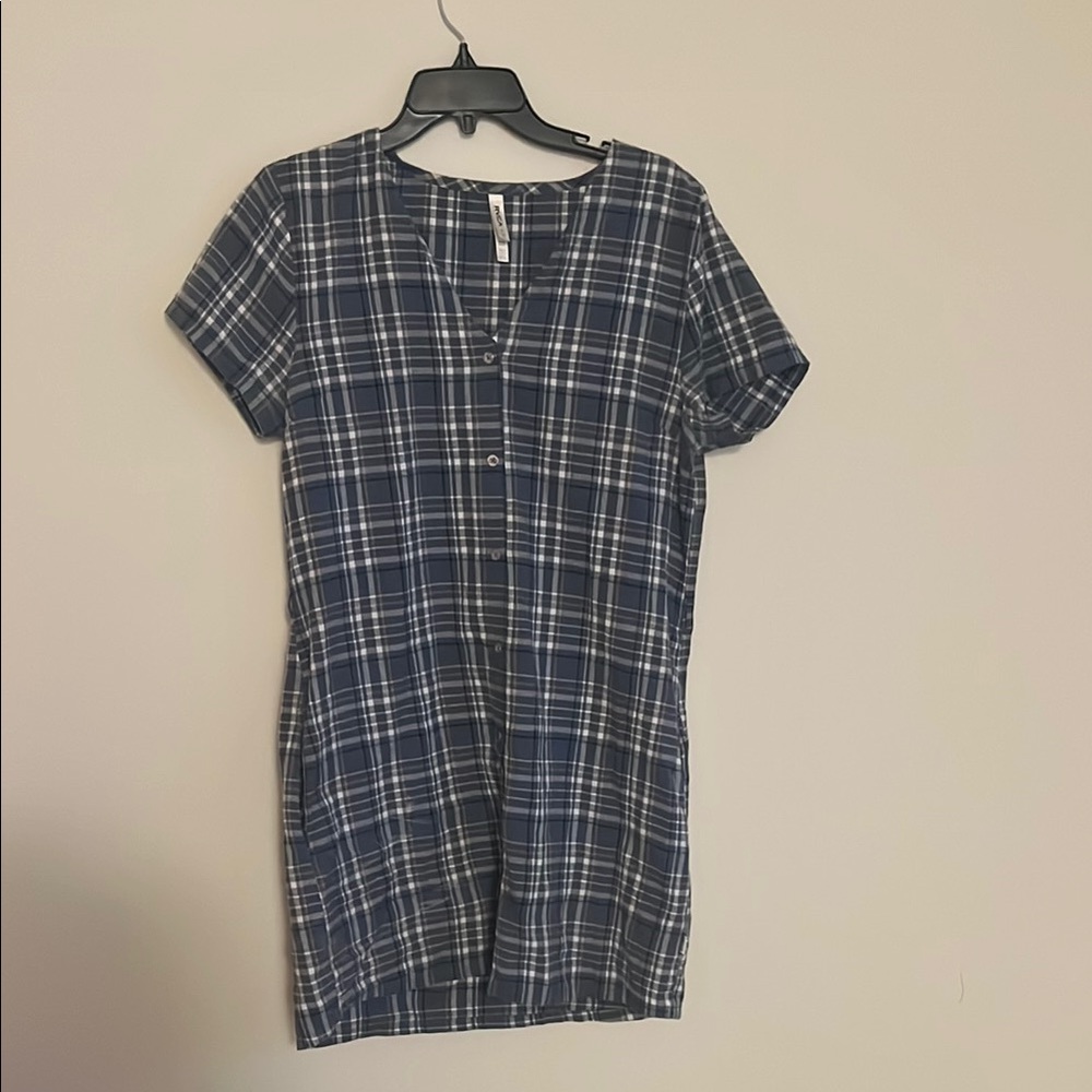 Plaid Button-Down Top - image 1